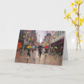 Regen in Parijs Kaart (Gele Bloem)