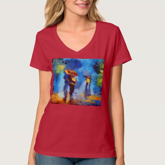 Regen in Parijs T-shirt (Voorkant)