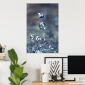 Regen is het geluid van een piano poster (Thuiskantoor)
