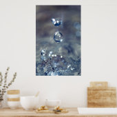 Regen is het geluid van een piano poster (Keuken)
