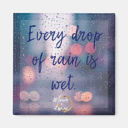 Regen is natte magneet (Voorkant)