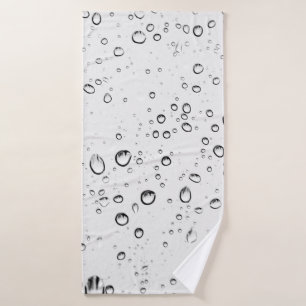 Regen laat regendruppels regenachtige natte druppe badhanddoek