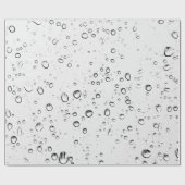 Regen laat regendruppels regenachtige natte druppe cadeaupapier (Vlak)