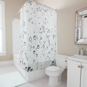 Regen laat regendruppels regenachtige natte druppe douchegordijn (In situ)