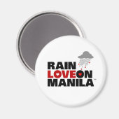 Regen Liefde op Manila Magnet (Voorkant / Achterkant)