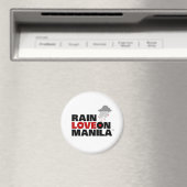 Regen Liefde op Manila Magnet (Insitu (Vaatwasser))