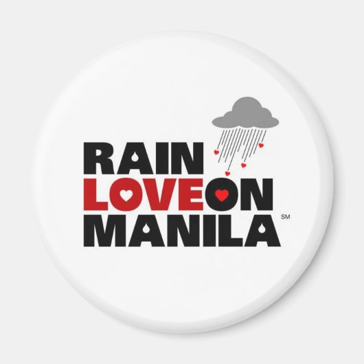 Regen Liefde op Manila Magnet (Voorkant)