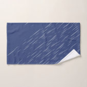 Regen Navy Blue, Stripes Pattern Bad Handdoek (Handdoek)