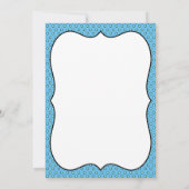 Regen of glans reünie, evenement of feestuitnodigi kaart (Achterkant)