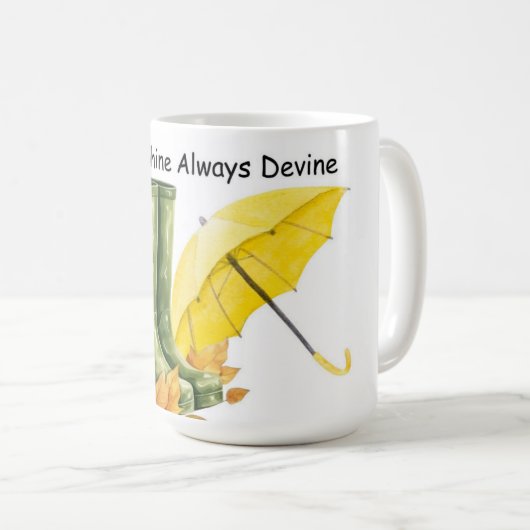 Regen of Glans Vergoddelijken altijd Mok (Voorkant rechts)