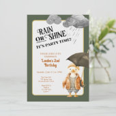 Regen of Shine Spring of Herfst Woodland Verjaarda Kaart (Staand voorkant)