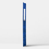 Regen op blauw leder Case-Mate iPhone case (Achterkant / Links)