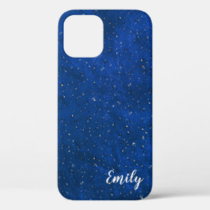Regen op blauw leder Case-Mate iPhone case