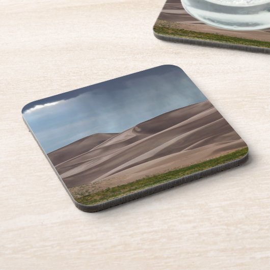 Regen op de Grote Sand Dunes Bier Onderzetter (Linkerzijde)