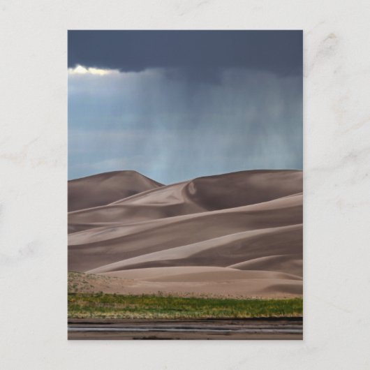 Regen op de Grote Sand Dunes Briefkaart (Voorkant)