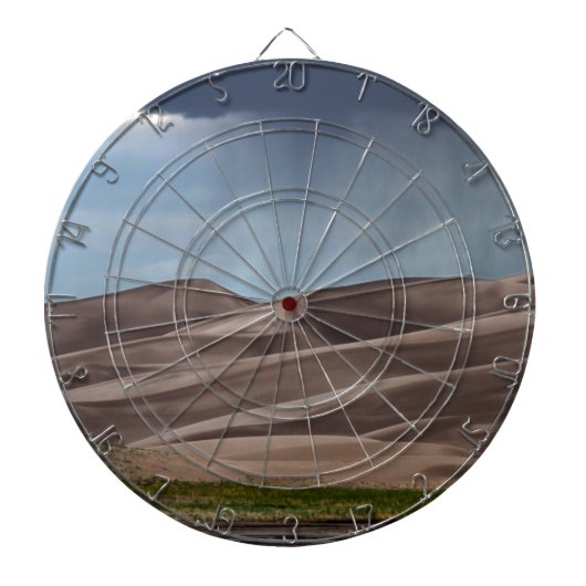 Regen op de Grote Sand Dunes Dartbord (Voorkant)