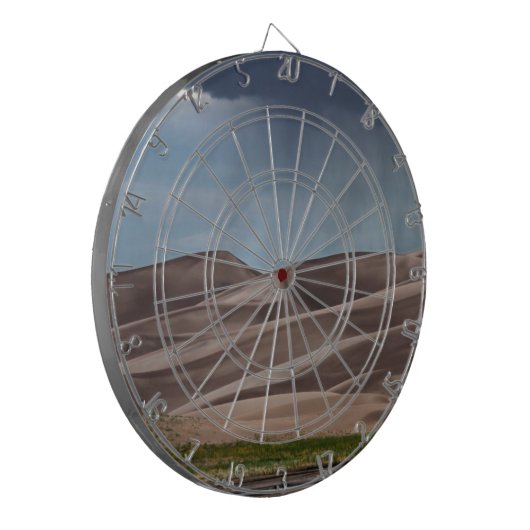 Regen op de Grote Sand Dunes Dartbord (Voorkant Links)