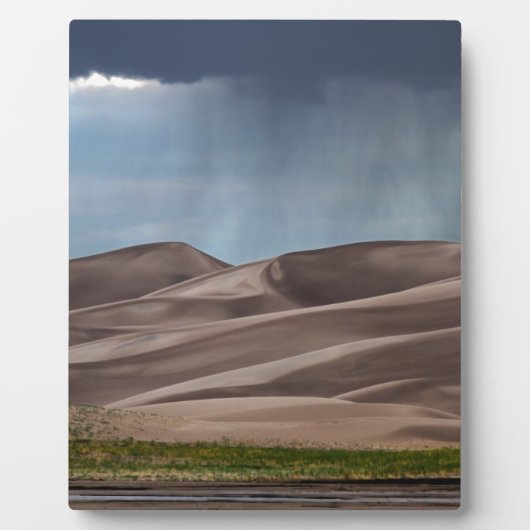 Regen op de Grote Sand Dunes Fotoplaat (Voorkant)