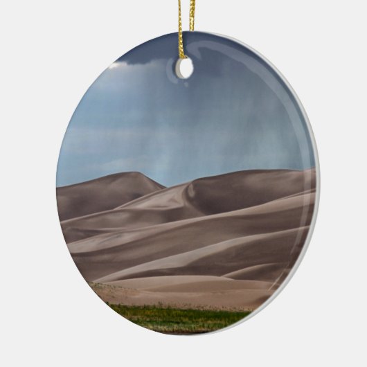 Regen op de Grote Sand Dunes Keramisch Ornament (Links)