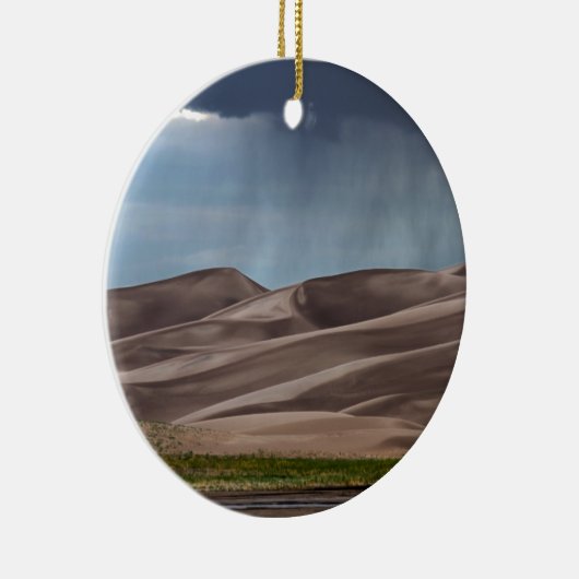 Regen op de Grote Sand Dunes Keramisch Ornament (Rechts)