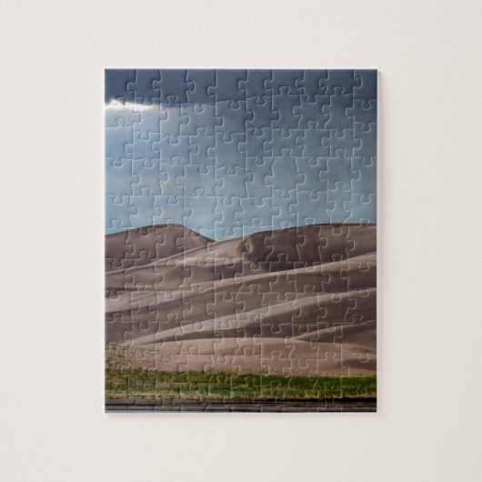 Regen op de Grote Sand Dunes Legpuzzel (Verticaal)