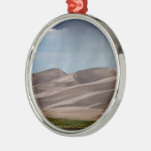 Regen op de Grote Sand Dunes Metalen Ornament (Links)