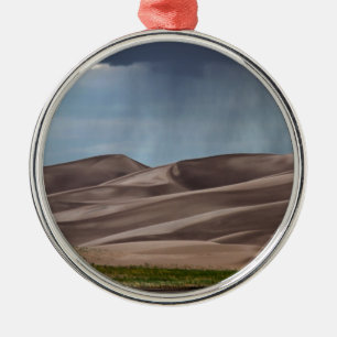 Regen op de Grote Sand Dunes Metalen Ornament