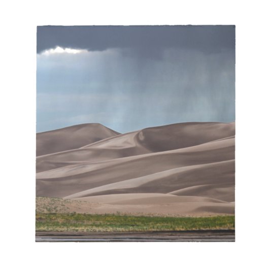 Regen op de Grote Sand Dunes Notitieblok (Voorkant)