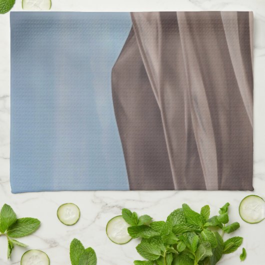 Regen op de Grote Sand Dunes Theedoek (Gevouwen)