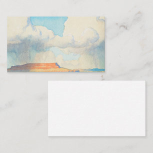 Regen op de Mesa, 1945 door Maynard Dixon Visitekaartje