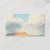 Regen op de Mesa, 1945 door Maynard Dixon Visitekaartje (Voorkant)