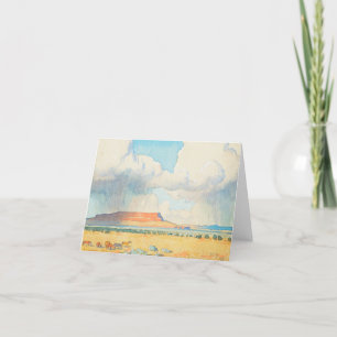 Regen op de Mesa door Maynard Dixon Bedankkaart