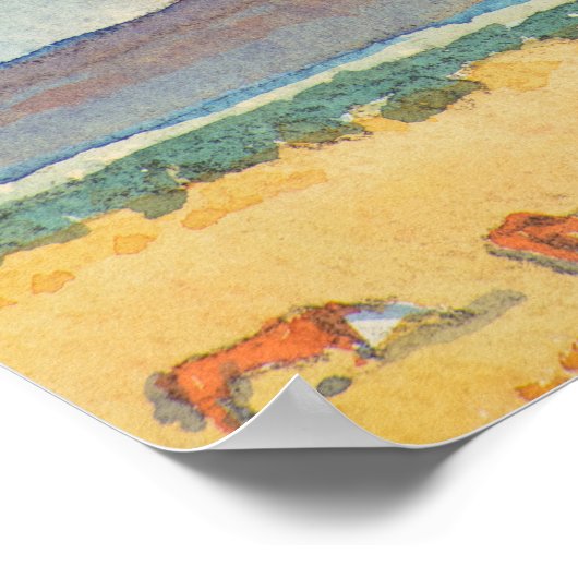 Regen op de Mesa door Maynard Dixon Poster (Hoek)