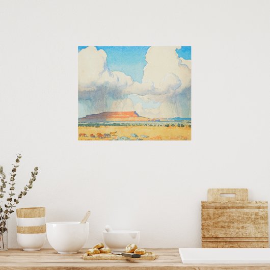 Regen op de Mesa door Maynard Dixon Poster (Keuken)