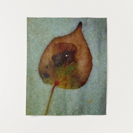 Regen op een leder wandkleed (Voorkant)