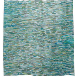 Regen op een meer van het kustgordijn douchegordijn