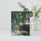 Regen op een Teacup Briefkaart (Staand voorkant)