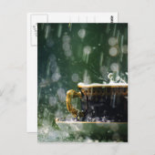 Regen op een Teacup Briefkaart (Voorkant / Achterkant)