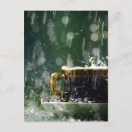 Regen op een Teacup Briefkaart