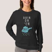 Regen op EM Meteorologie voor Weatherman Reporter  T-shirt (Voorkant)