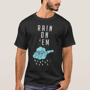 Regen op EM Meteorologie voor Weatherman Reporter T-shirt