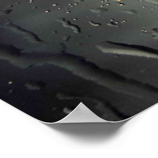 Regen op het raam poster (Hoek)