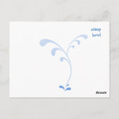 Regen op mijn paraplu - briefkaart (Achterkant)