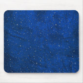 Regen op Muismat blauw leder (Voorkant)