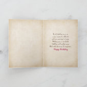 regen op raam met tulp bouquet kaart (Binnen)