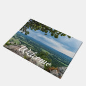 Regen op weg naar Petit Jean Welkom Deurmat (Schuin)