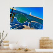 Regen op zee poster (Keuken)