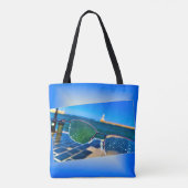Regen op zee tote bag (Achterkant)
