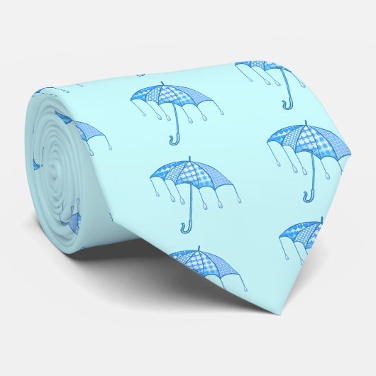 Regen Parasol heren stropdas (Opgerold)