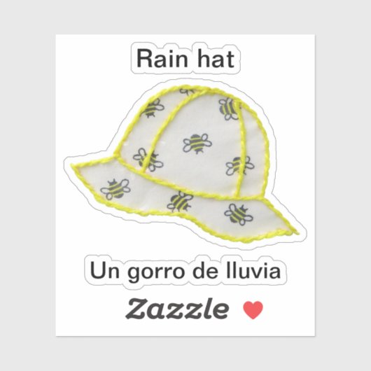 Regen pet/VN-gorro de lluvia-Sticker Sticker (Vel)